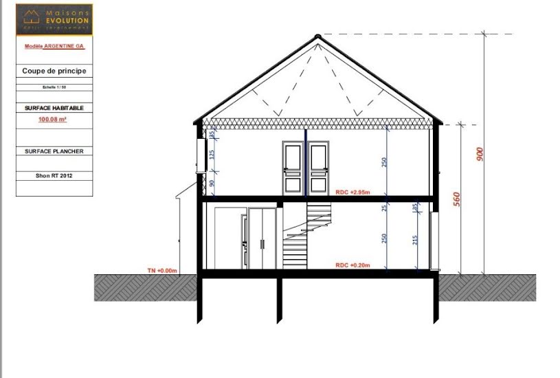  Vente Terrain + Maison - Terrain : 1 000m² - Maison : 100m² à Tigeaux (77163) 