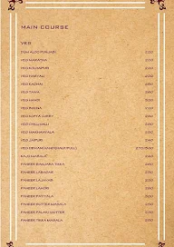 Vintage Restaurant And Barbeque menu 5