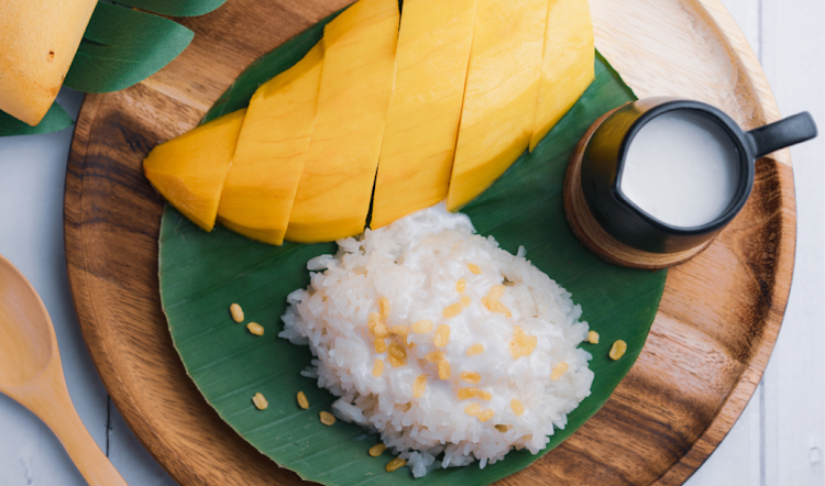 Thai mango sticky rice.