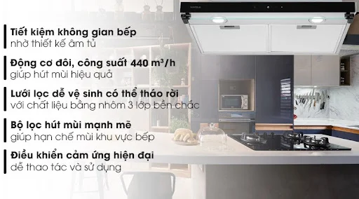 Máy hút mùi âm tủ Hafele HC-BI70B (538.86.095)