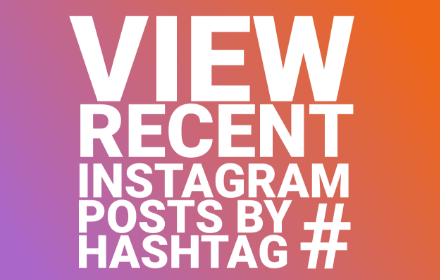 Recent IG Posts by Hashtag small promo image