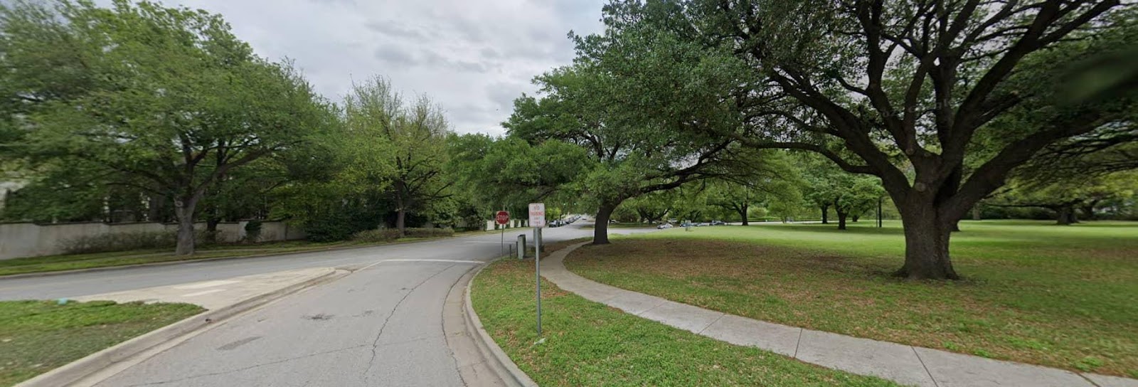 A road with trees on the side