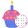 Cupcake Coloring Color By Number_PixelArt icon