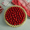 Thumbnail For Raspberries Lined Up On Top Of The Pie.