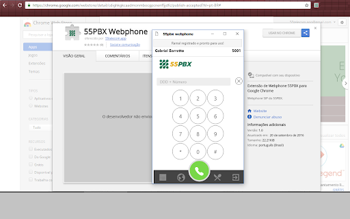 55PBX Web Softphone Grátis para PABX Virtual