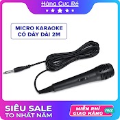 Micro Hát Karaoke Có Dây 2M, Jack Mic 6.5Mm Dành Cho Loa Amply - Shop Hàng Cực Rẻ