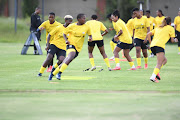 Banyana Banyana hard at work at St. Peter's College preparing for their encounter against Algeria tomorrow.