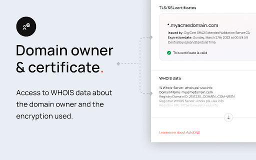 AutoDNS | Domain Check & SEO Data