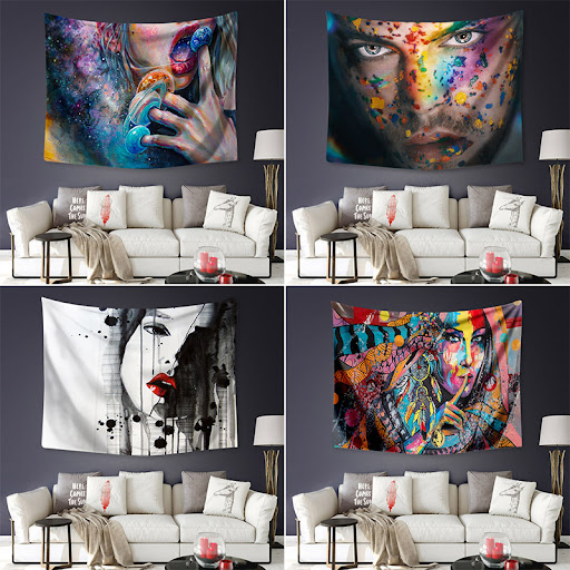 Title 2, Printed Wall Hanging Beach Blanket Oversized, q...