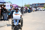 Tolakele Hlawu at Woodmead Retail Park in Johannesburg, where people went to take advantage of the Black Friday sale. 