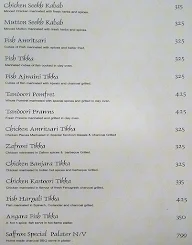 Saffron menu 4