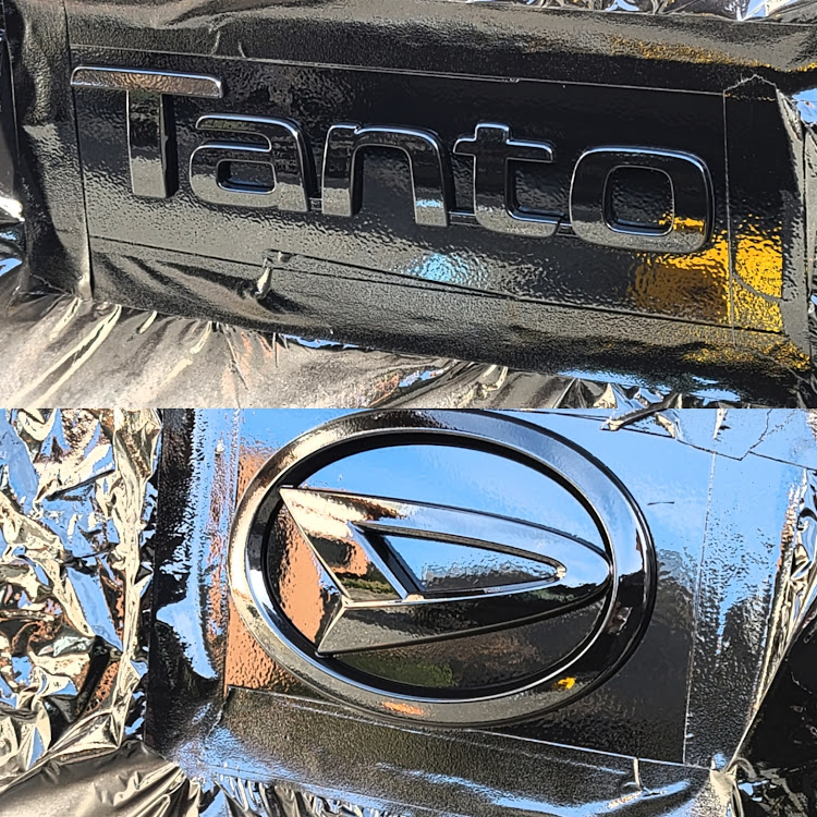 アルファードのメッキレス計画・タントLA660 TURBO4WD・シルバーボディにマットブラックは良く似合う・タントラッピング計画・ラバーペイントはゴイス～に関するカスタム事例の投稿画像6枚目