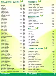 Green Leaf menu 3