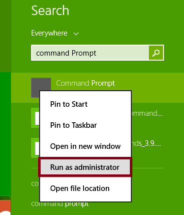 Open Command prompt