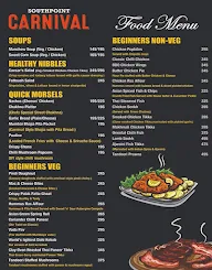 Southpoint Carnival menu 4