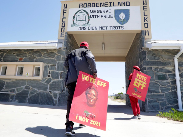 The EFF on Thursday headed to Robben Island as part of its local government elections campaign.