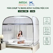 Màn Chụp Tự Bung Đỉnh Vuông Mộc Chi - Mùng Khung Xếp Chống Muỗi Gấp Gọn Cao Cấp