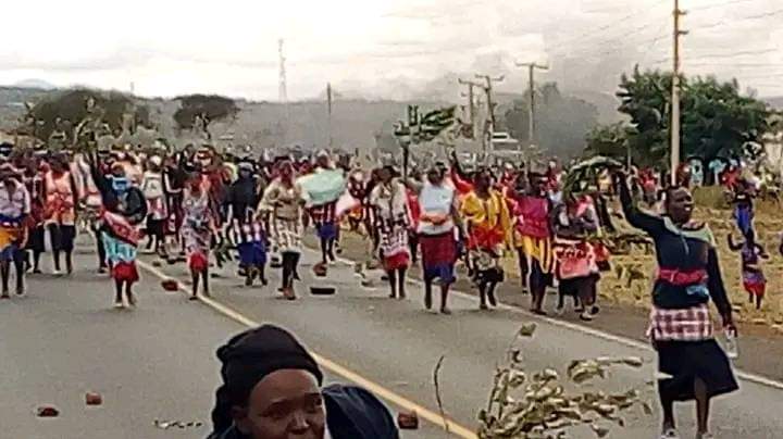 Women's protests that resulted in the death of four in Masimba, Kajiado county.