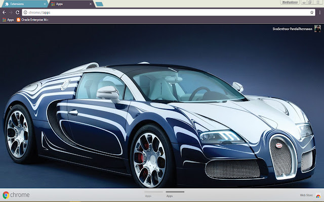 Bugatti Super Sports car - Racing Racers chrome extension