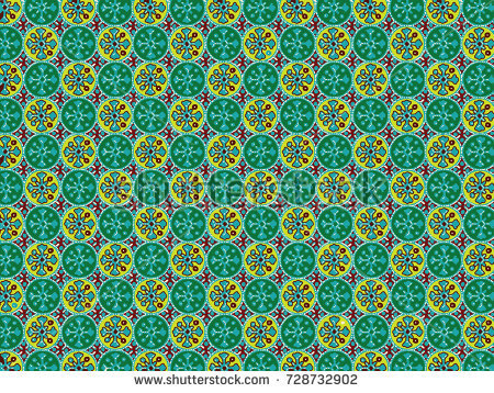 Motif Batik Warna Hijau - Contoh Motif Batik