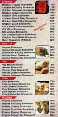 Arabian tawa menu 2