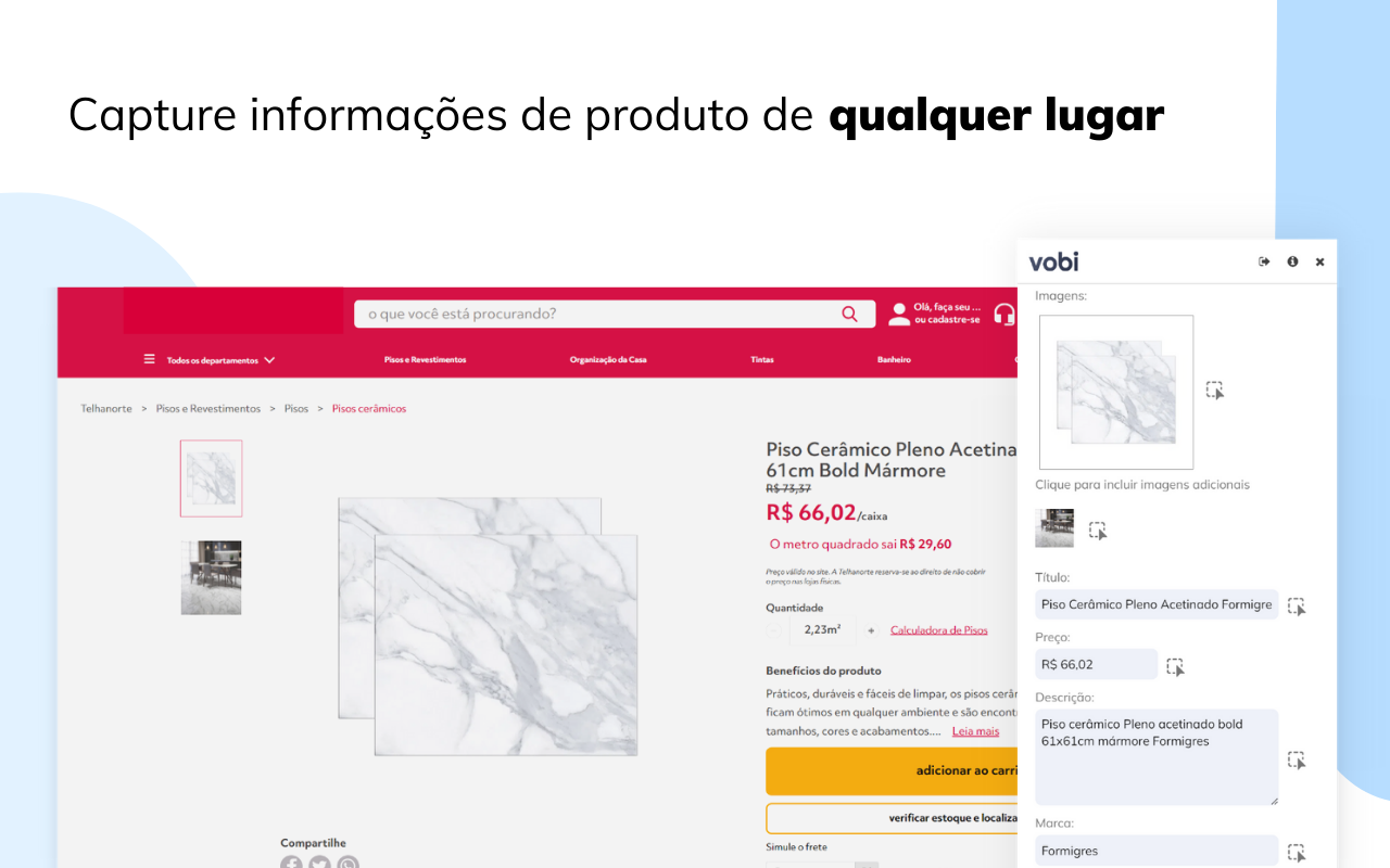 Extensão Captura de Produtos - Vobi Preview image 0