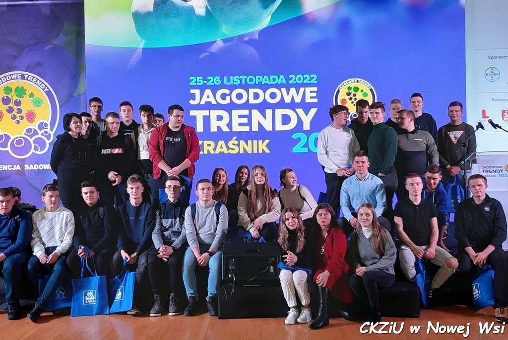 Uczniowie CKZiU uczestniczyli w konferencji JAGODOWE TRENDY 2022