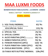 Maa Food menu 1