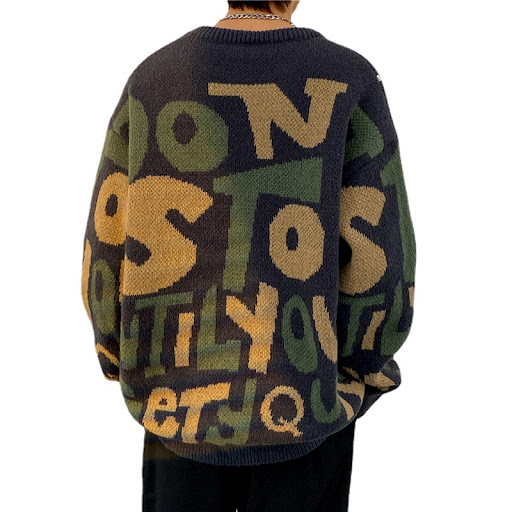 Title 2, Mens Color Contrast Knit Crewneck Sweater offe...