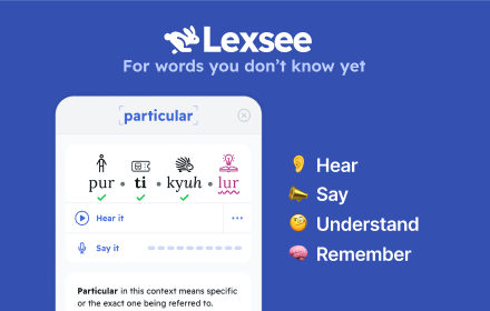 Lexsee - Dyslexia Reading Companion small promo image