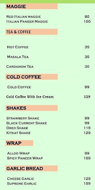 Cafe GGN 21 menu 2