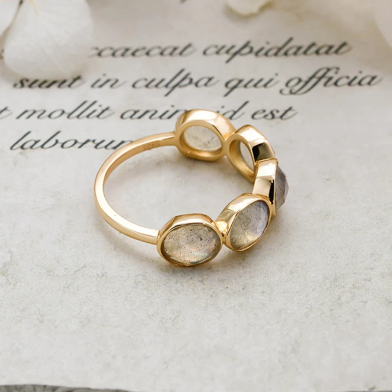Title 12, Francuski vintage stil S925 srebrna oplata 14K ...