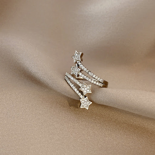 Title 6, Multi Layer Micro-inlaid Five-pointed Star Zirc...