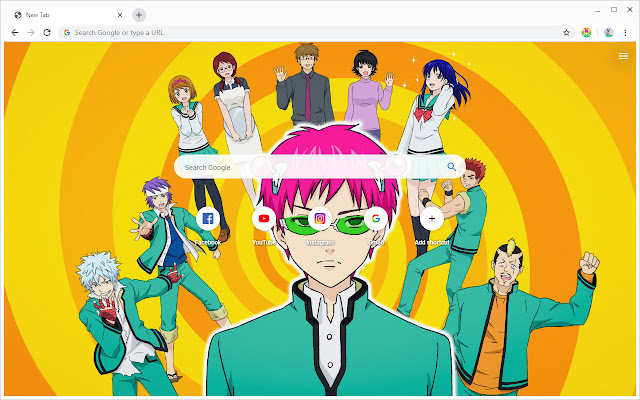 The Disastrous Life of Saiki K. New Tab