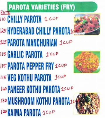 Hotel Udupi Sri Krishna menu 