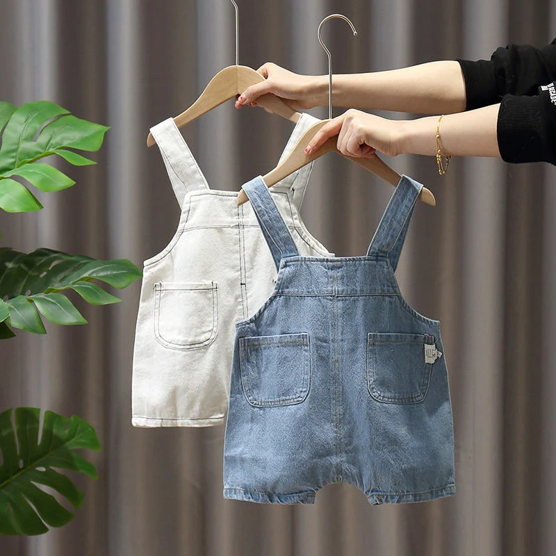 Title 3, Combinaison Short en Jean Bébé Nouveau Style We...