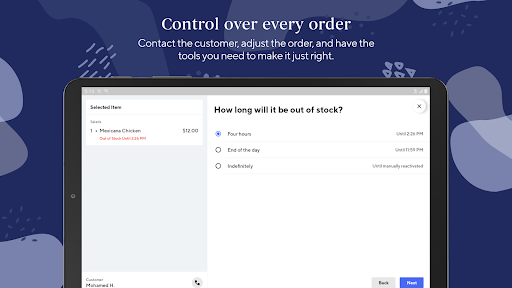 Screenshot DoorDash Order Manager