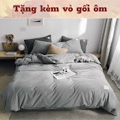 Bộ Ra Giường 5 Món, Chăn Ga Gối Đệm Cute Cotton Tici Cao Cấp [Tặng Kèm Vỏ Gối Ôm]