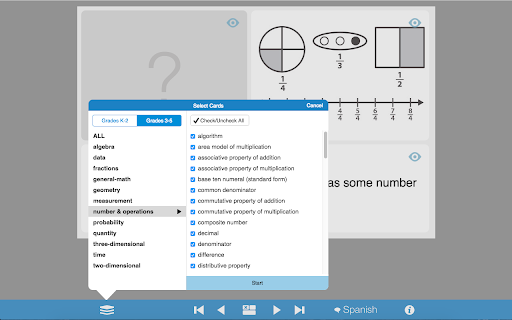 Math Vocab Cards, by The Math Learning Center