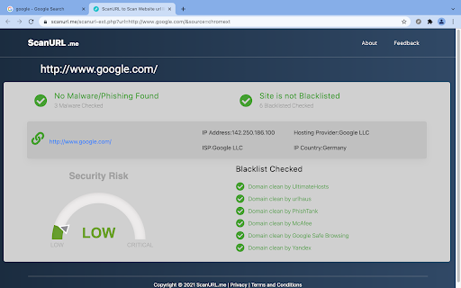 ScanURL.me - FREE to check safety of website
