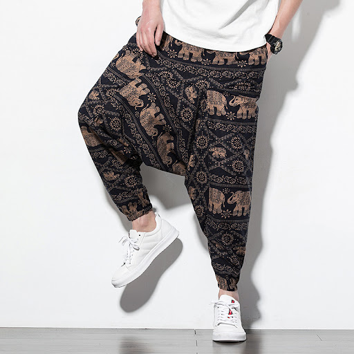 Title 5, Cotton and linen printed trousers bloomers