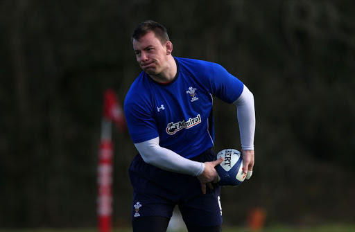 Wales captain Matthew Rees in action during training at The Vale complex on February 8, 2011 in Cardiff, Wales