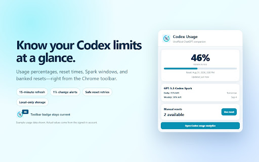 Codex Usage screenshot 1