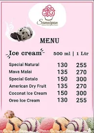 Samarpan Natural Kothi Ice Cream menu 3