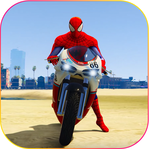 Superhero Tricky bike race (kids games) 1.0