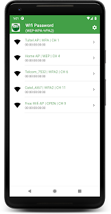 WIFI PASSWORD (WEP-WPA-WPA2) Screenshot
