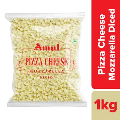 Amul Diced Mozzarella Cheese 1 Kg