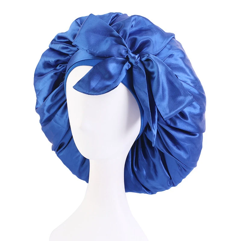 Extra großer Streamer-Satin-Rundhut mit Schleifenkopf