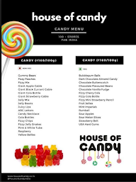 House of Candy menu 2