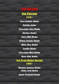 Oxi Shake menu 2